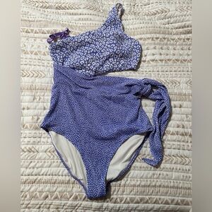BuffBunny one piece purple swim- Size Large